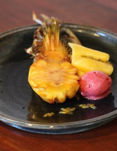 dessert la maison bleue restaurant Clermont Dessous