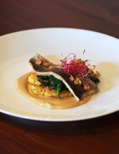 plat la maison bleue restaurant Clermont Dessous